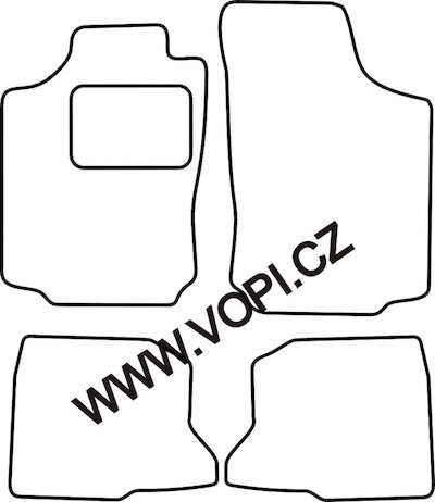 Autokoberce Opel Combo C Tour 2002 - 2011 Carfit (3444)